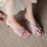 ラベンダー | セットバックヒール サンダル レディース | SUNSHINE CLOSET