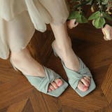 ミントグリーン | セットバックヒール サンダル レディース | SUNSHINE CLOSET