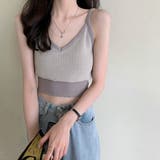 グレー | キャミソール ボーダー柄 ショート丈 | SUNSHINE CLOSET