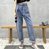 サックス | デニム リラックス パンツ | SUNSHINE CLOSET