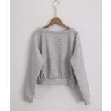 ワンショルトレーナーレディース 韓国風長袖プルオーバー 大人可愛い着やせトップス | SUNSHINE CLOSET | 詳細画像19 