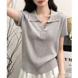 襟付きサマーニットレディース 春夏トップス新作 大人可愛い | SUNSHINE CLOSET | 詳細画像11