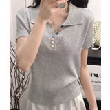 襟付きサマーニットレディース 春夏トップス新作 大人可愛い | SUNSHINE CLOSET | 詳細画像12