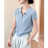 襟付きサマーニットレディース 春夏トップス新作 大人可愛い | SUNSHINE CLOSET | 詳細画像3