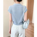 襟付きサマーニットレディース 春夏トップス新作 大人可愛い | SUNSHINE CLOSET | 詳細画像4