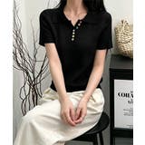 襟付きサマーニットレディース 春夏トップス新作 大人可愛い | SUNSHINE CLOSET | 詳細画像7
