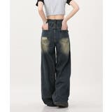 ダメージバギーデニムパンツヴィンテージ風 | SUNSHINE CLOSET | 詳細画像10 