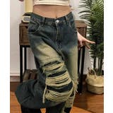 ダメージバギーデニムパンツヴィンテージ風 | SUNSHINE CLOSET | 詳細画像17 