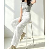 ハイウエストストレートパンツ 体型カバー 大人カジュアル | SUNSHINE CLOSET | 詳細画像15