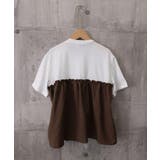 異素材切り替えトップスレディース ビスチェレイヤード風Tシャツ ペプラムトップス… | SUNSHINE CLOSET | 詳細画像18 