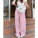 チェック柄ワイドパンツ ハイウエスト薄手 | SUNSHINE CLOSET | 詳細画像15 