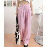 チェック柄ワイドパンツ ハイウエスト薄手 | SUNSHINE CLOSET | 詳細画像23 