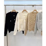 華やかメタルボタン クルーネックニット 胸ポケット | SUNSHINE CLOSET | 詳細画像19