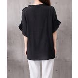 レディース 大人可愛いスキッパーシャツゆったり リネン風ブラウスナチュラル | SUNSHINE CLOSET | 詳細画像24