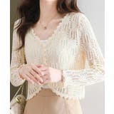 透かし編みカーディガンフェミニン夏羽織り | SUNSHINE CLOSET | 詳細画像1 