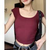 カップ付き タンクトップ バックオープン | ANGELCLOSET | 詳細画像22
