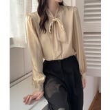 とろみブラウス オフィスカジュアル 通勤服体型カバー | SUNSHINE CLOSET | 詳細画像11 