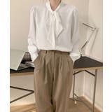 とろみブラウス オフィスカジュアル 通勤服体型カバー | SUNSHINE CLOSET | 詳細画像4 