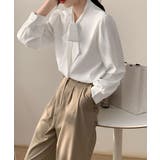 とろみブラウス オフィスカジュアル 通勤服体型カバー | SUNSHINE CLOSET | 詳細画像5 