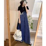 サロペットスカート韓国風デニムジャンスカ | SUNSHINE CLOSET | 詳細画像12 