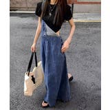 サロペットスカート韓国風デニムジャンスカ | SUNSHINE CLOSET | 詳細画像6 