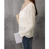 レディース カラーボタンパンチングニットカーデ 大人可愛いサマーニット羽織りきれ… | SUNSHINE CLOSET | 詳細画像16 