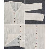 レディース カラーボタンパンチングニットカーデ 大人可愛いサマーニット羽織りきれ… | SUNSHINE CLOSET | 詳細画像20 