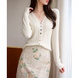 レディース カラーボタンパンチングニットカーデ 大人可愛いサマーニット羽織りきれ… | SUNSHINE CLOSET | 詳細画像8 