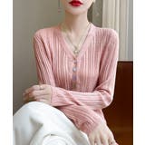 レディース カラーボタンパンチングニットカーデ 大人可愛いサマーニット羽織りきれ… | SUNSHINE CLOSET | 詳細画像9 