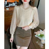 レディース フリルネック レースブラウス | SUNSHINE CLOSET | 詳細画像3 