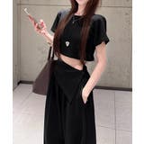 半袖トップス ハイウエストイージーパンツ ヒップカバ付きー2点セットアップ | SUNSHINE CLOSET | 詳細画像17 