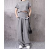 半袖トップス ハイウエストイージーパンツ ヒップカバ付きー2点セットアップ | SUNSHINE CLOSET | 詳細画像20 