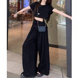 半袖トップス ハイウエストイージーパンツ ヒップカバ付きー2点セットアップ | SUNSHINE CLOSET | 詳細画像6 