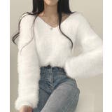 モヘア調ニット Vネックシャギートップス | SUNSHINE CLOSET | 詳細画像10 