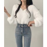 モヘア調ニット Vネックシャギートップス | SUNSHINE CLOSET | 詳細画像11 