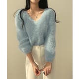 モヘア調ニット Vネックシャギートップス | SUNSHINE CLOSET | 詳細画像13 