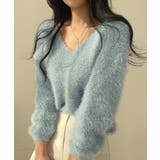 モヘア調ニット Vネックシャギートップス | SUNSHINE CLOSET | 詳細画像16 