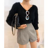 モヘア調ニット Vネックシャギートップス | SUNSHINE CLOSET | 詳細画像7 