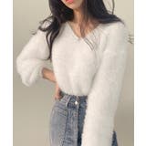 モヘア調ニット Vネックシャギートップス | SUNSHINE CLOSET | 詳細画像9 