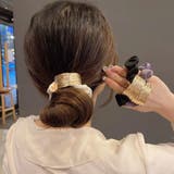 プレート付きシュシュ 大人っぽいヘアゴム | ANGELCLOSET | 詳細画像6 