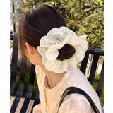 ボリュームレースシュシュ 韓国風ヘアゴム | SUNSHINE CLOSET | 詳細画像1 