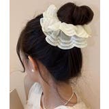 ボリュームレースシュシュ 韓国風ヘアゴム | SUNSHINE CLOSET | 詳細画像11 