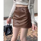 PUレザーミニスカートハイウエスト韓国風 | SUNSHINE CLOSET | 詳細画像1 