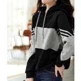 抜け感トレーナー体型カバー カジュアルトップス 大人可愛いパーカー | SUNSHINE CLOSET | 詳細画像1 