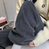 ワイドパンツ レディース韓国ニットパンツ | SUNSHINE CLOSET | 詳細画像1 