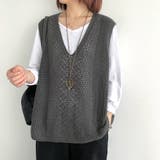 ニットベスト レディース ニットジレ秋冬 | SUNSHINE CLOSET | 詳細画像8