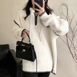 フード付きニットパーカー韓国ファッション | SUNSHINE CLOSET | 詳細画像1 