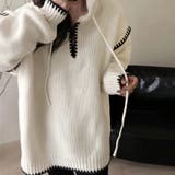 フード付きニットパーカー韓国ファッション | SUNSHINE CLOSET | 詳細画像8 