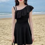ワンショルダーワンピース水着 体型カバー | SUNSHINE CLOSET | 詳細画像5 