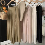 とろみパンツ レディース 綿麻スカンツ夏 | ANGELCLOSET | 詳細画像2